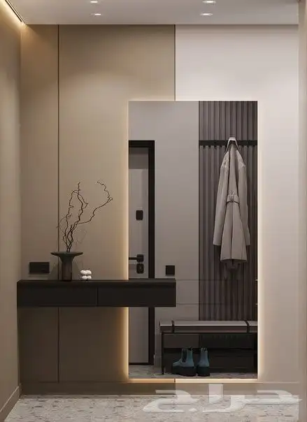 ديكورات خلفيات سرير عرف نوم ديكور شاشه مرايات شيبورد 2