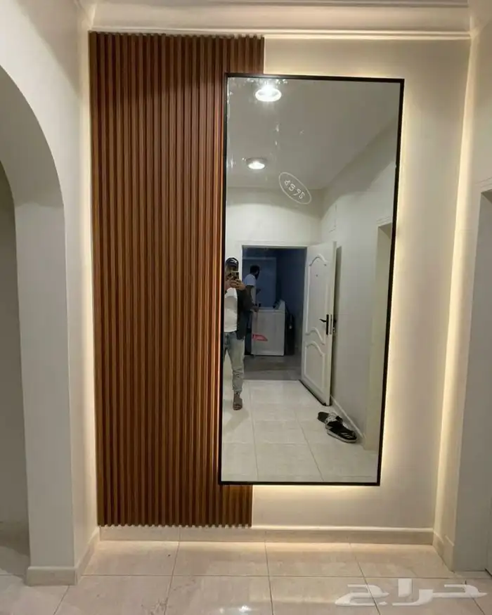 ديكورات خلفيات سرير عرف نوم ديكور شاشه مرايات شيبورد 3