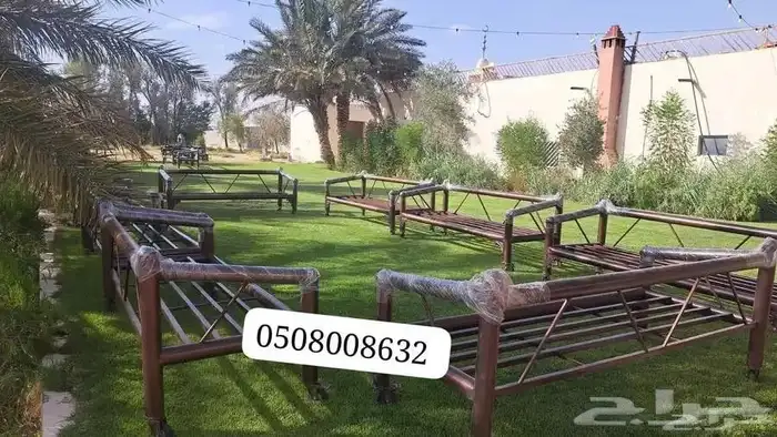 كراسي حديد خارجية جلسات مراكيز احواش استراحات شاليهات كراسي 6