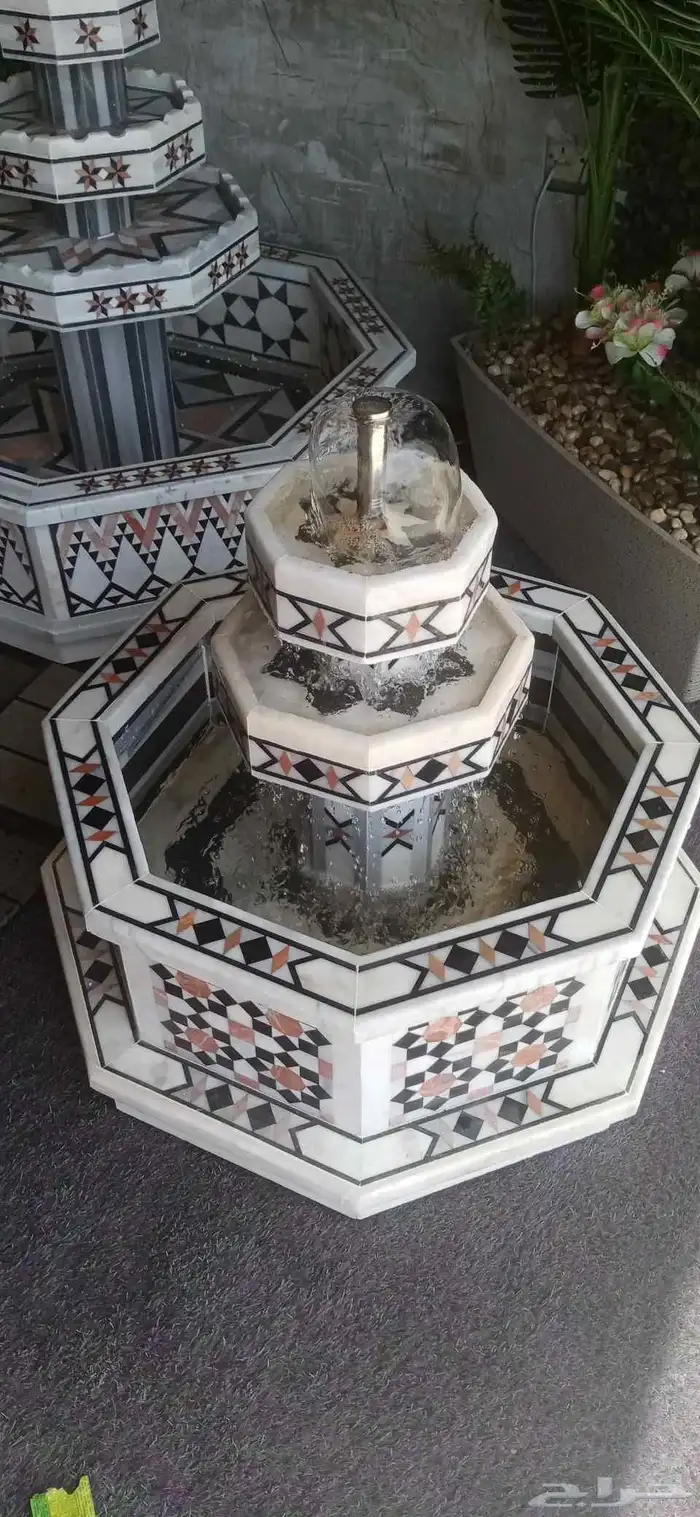 ديكور حاط ورد زراعي شلال حاط شلال أرضي للتواصل 7