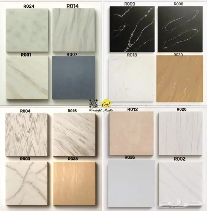 عينات رخام صناعي الاصلي فئة اوالئ جودة عالية 3