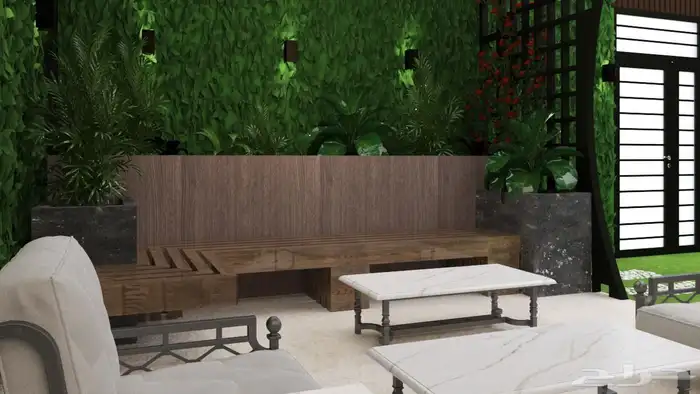 تنسيق حدائق وجلسات وشلالات 0