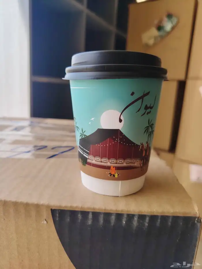 طباعة بوكسات قهوه واكواب طباعه اكياس وستيكر 12
