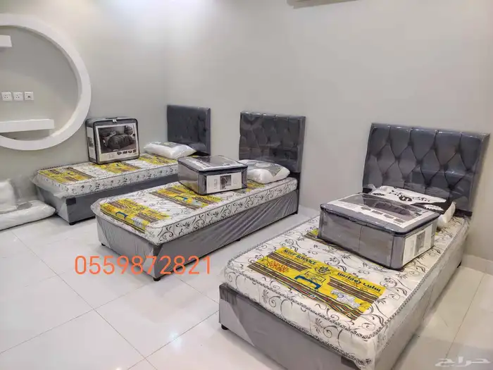 سرير حديد للبيع  سراير حديد  تاثيث غرف العمال  دولاب حديد  م 8