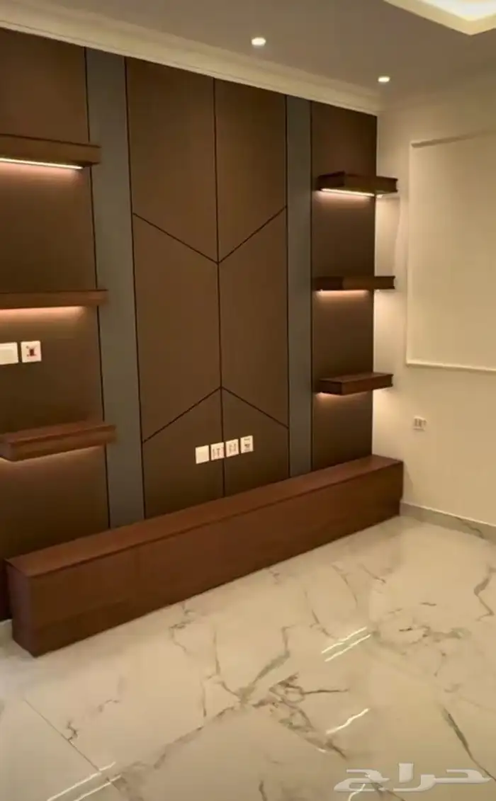 ديكورات خلفيات شاشات التلفزيون شيبورد بديل ارخام بديل خشب ص 4