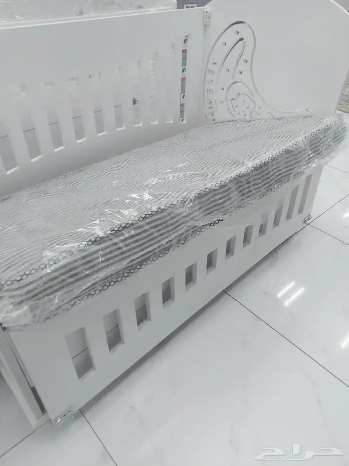 سرير خشب أطفال مواليد مقاس 120   60 سم جديد 5