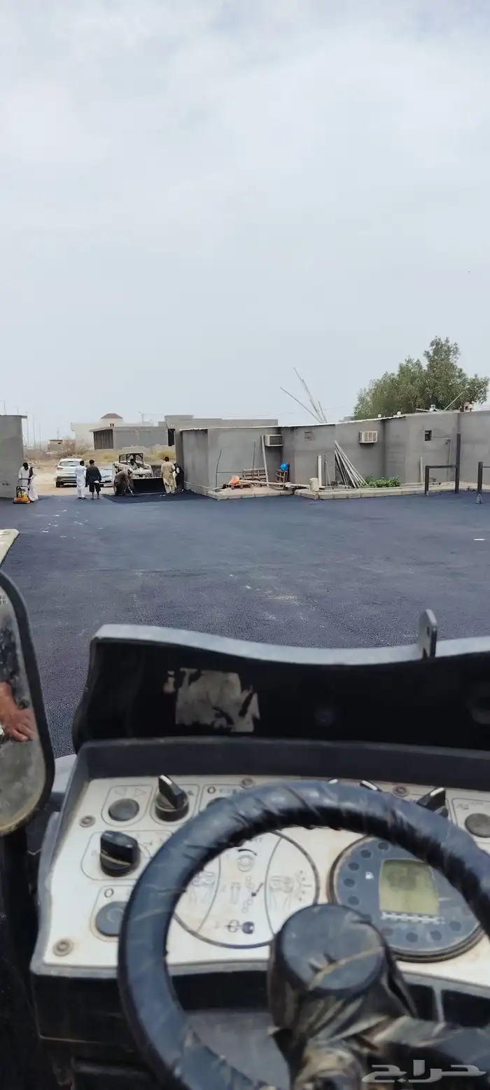 شغل اسفلت في الباحه دكه اراضي 1