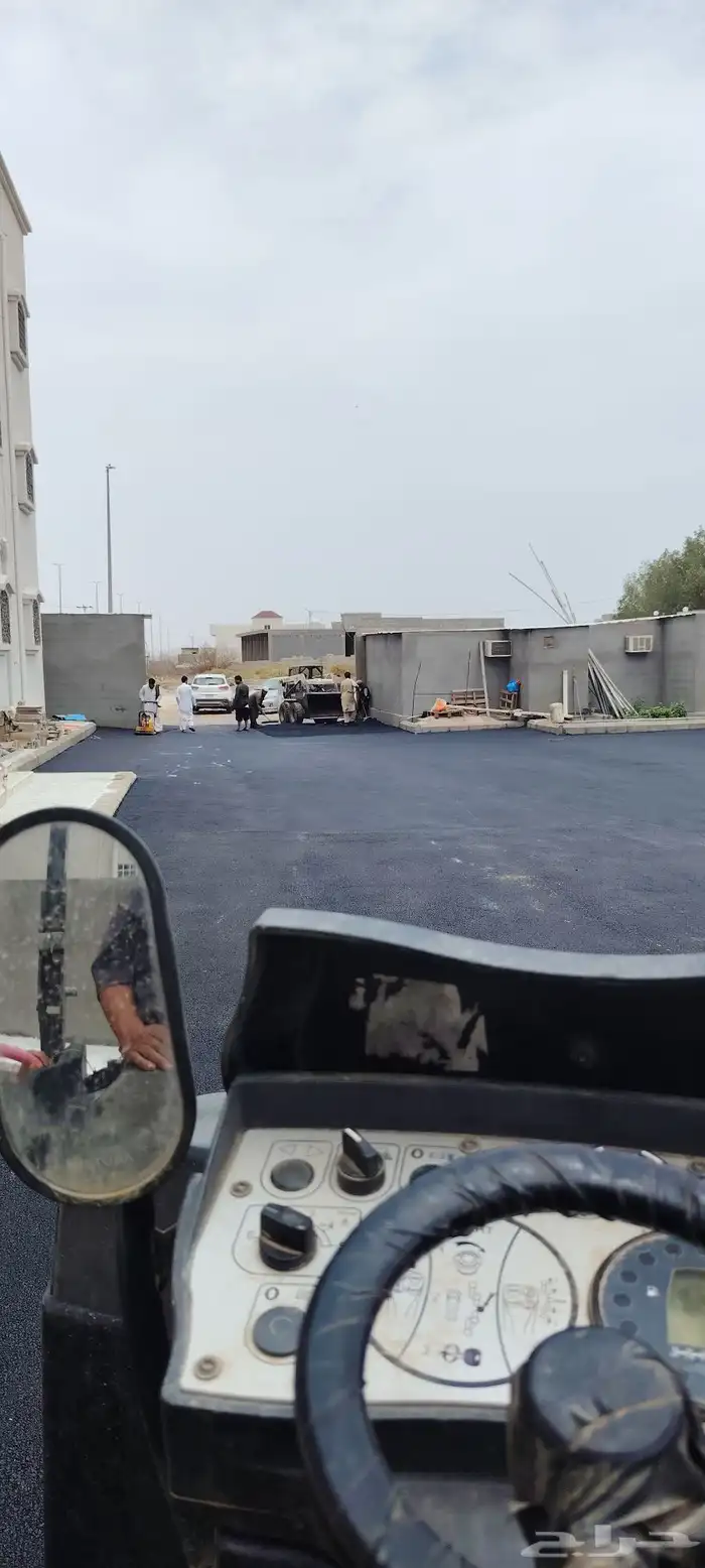 شغل اسفلت في الباحه دكه اراضي 2