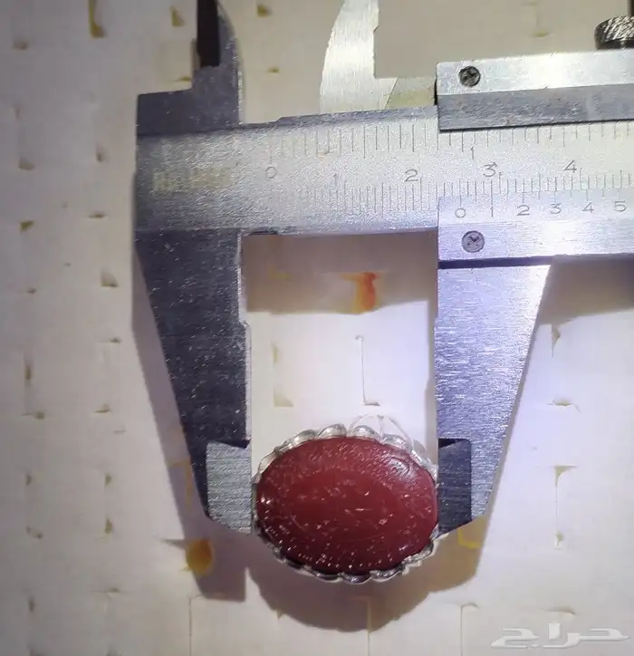 خاتم عقيق كرزي يماني 4