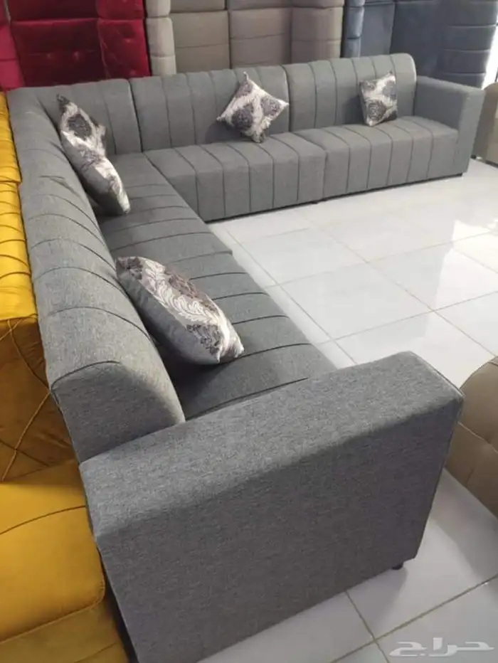 كنب جديد جاهز حرف ال و7نفر بأسعار مناسبة 8