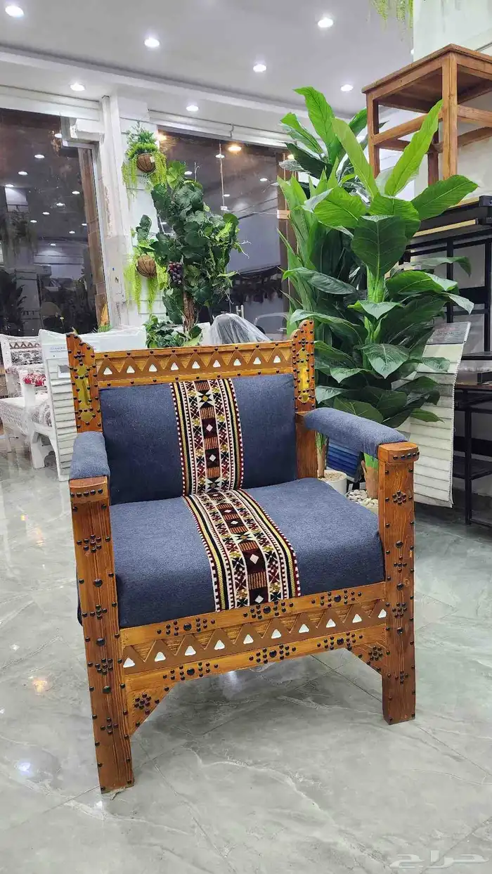 جلسات الخارجية كراسي خشب كنب طاولات 7