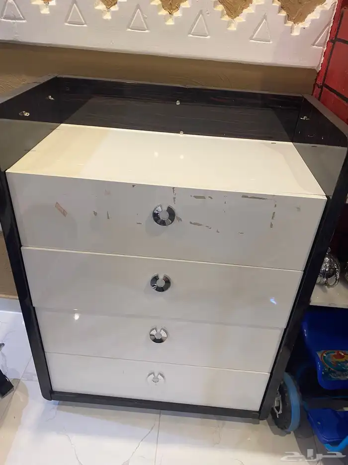 سرير نوم نفرين  2 كمودينة  وحدة أدراج 2