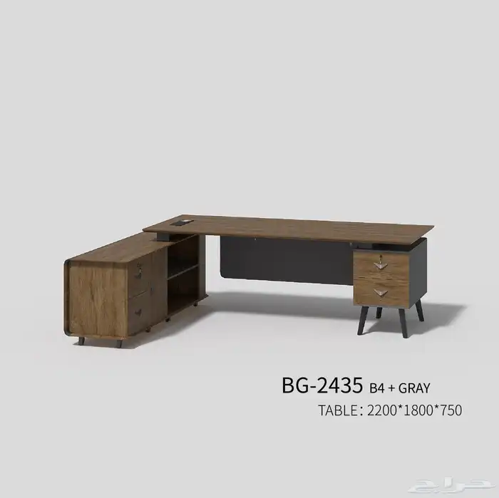 modern manager desk set and staff desks 1