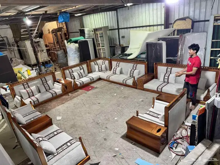 جلسات الخارجية كراسي خشب كنب طاولات 4