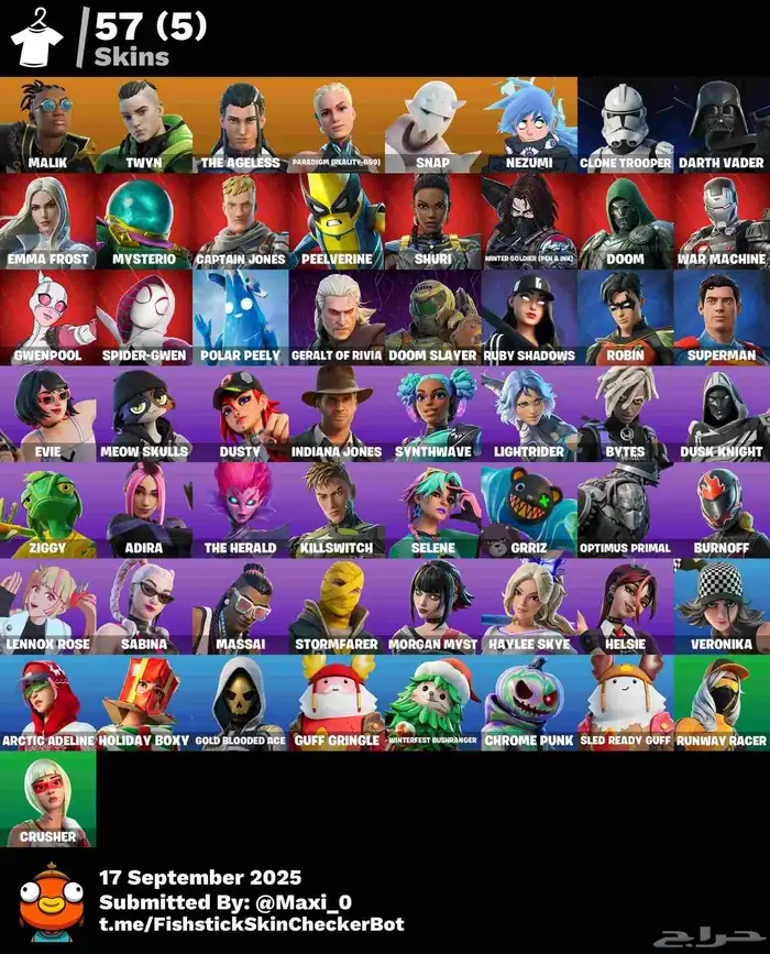 للبيع حساب فورت نايت مميز للبيع فيبوكس 2000 0