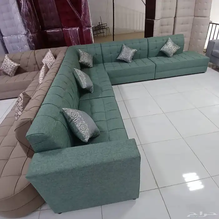 كنب جديد جاهز حرف ال و7نفر بأسعار مناسبة 3