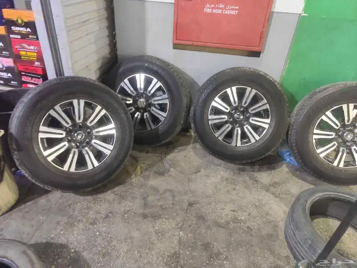 كفرات معا جنوط نيسان باترول 265 70 18 جنوط جديد كرت معا كفى 5