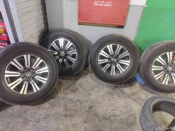 كفرات معا جنوط نيسان باترول 265 70 18 جنوط جديد كرت معا كفى 6