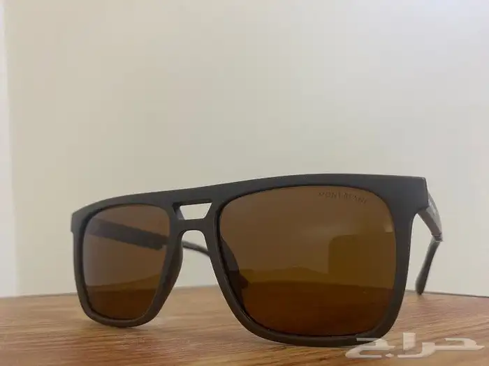 نظارة شمسية مونت بلانك بني درجه اولى هاند ميد ايطالي 2