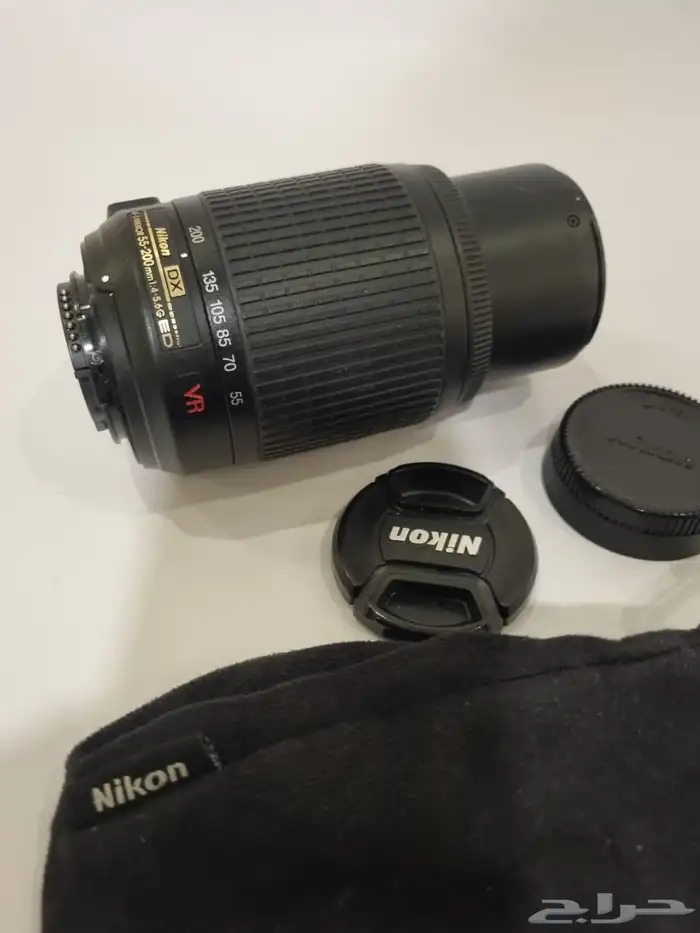 للبيع عدسة نيكون زوم كبير 55-200 VR مانع اهتزاز Nikon lens 0