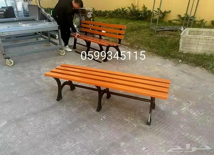 مقعد فناء خارجي من الحديد الزهر مع مسند ظهر مربع مع مسند ظه 13