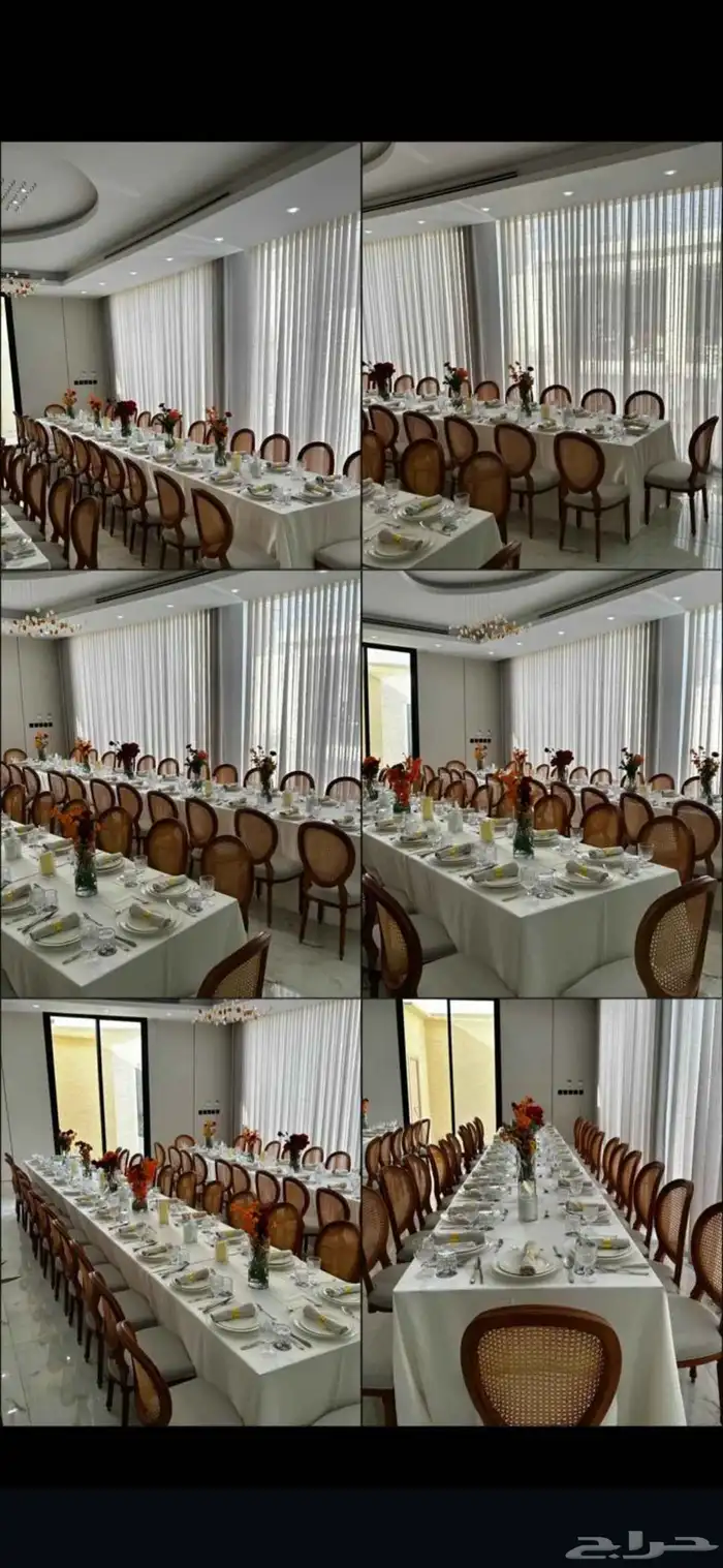 للحفلات والمناسبات قهوجينن وصبابين كراسي بنوعها اطولات بأنوا 5