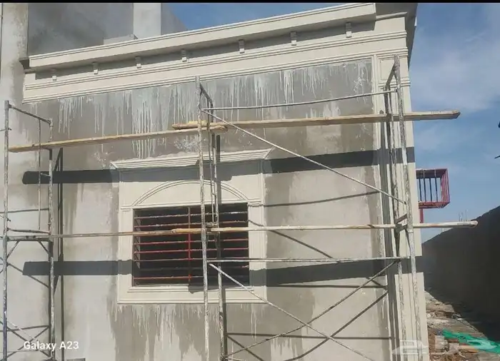 ديكورات خارجيه سمنت البيض وبطحا الرياض لياسه ملونه جوال 0558 1
