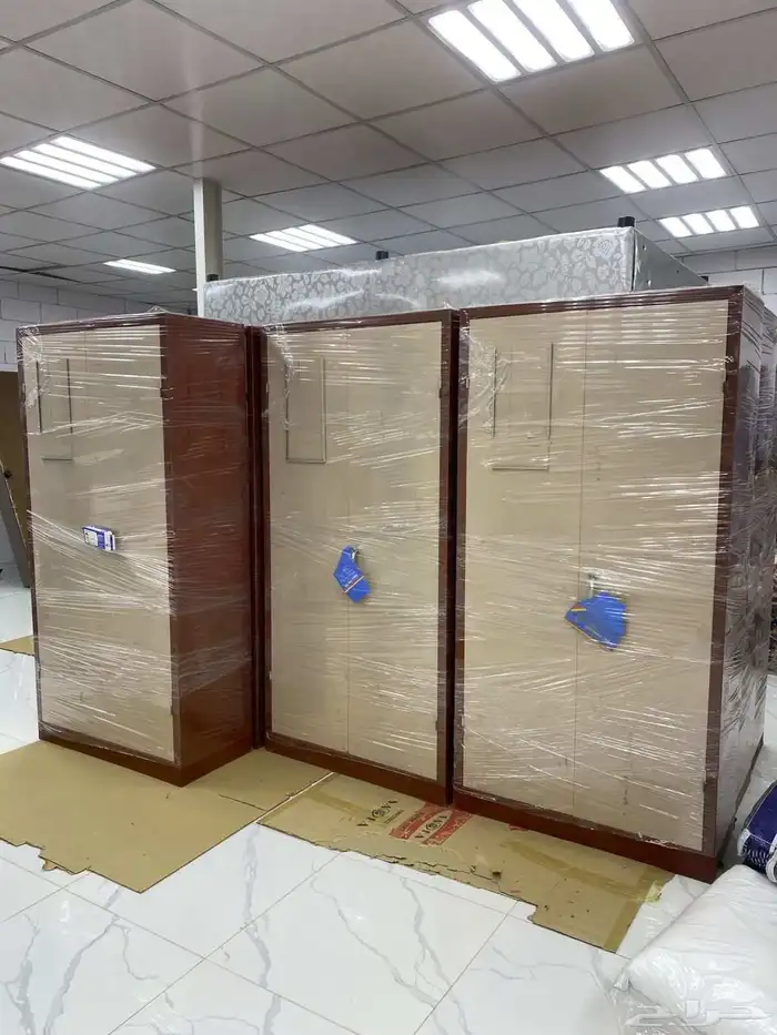 دولاب حديد ملابس بابين جديد 0