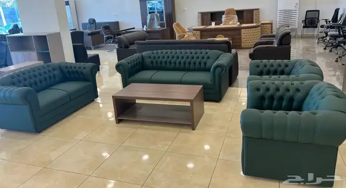 كنب جلد فخم موديل في توصيل 8