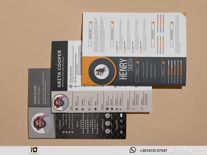 تصميم سيرة ذاتية احترافية Cv 0
