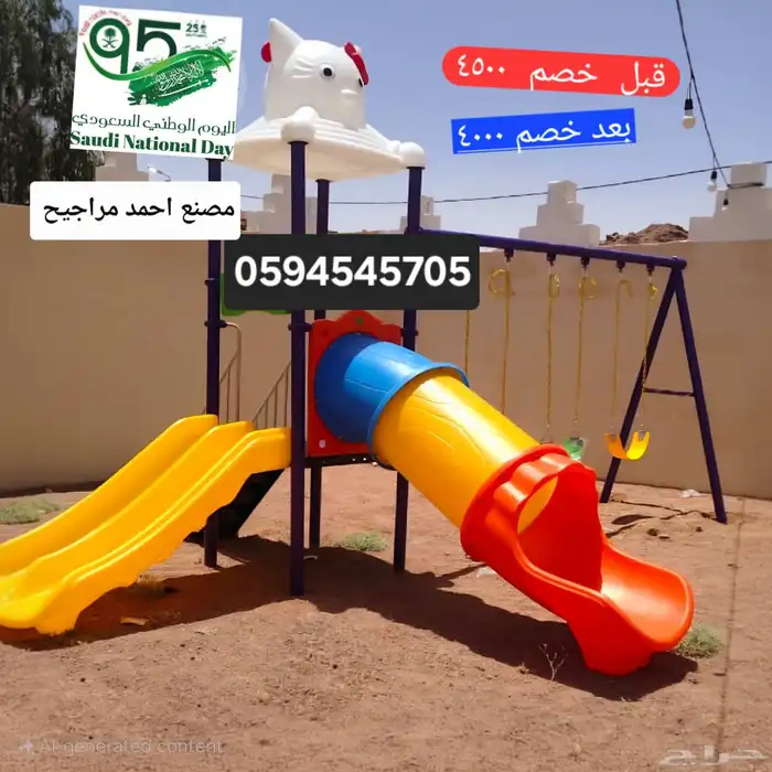 المراجيح زحاليق بلاستيك 26