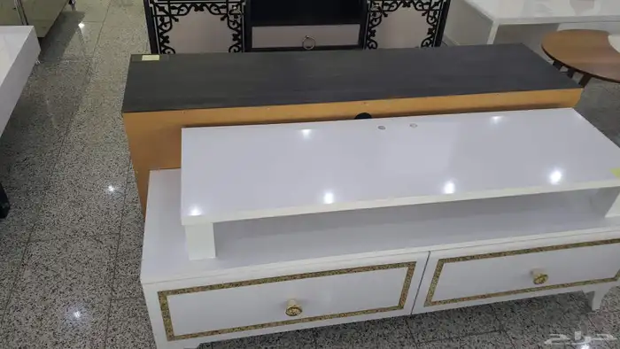 اثاث مكتبي متكامل مع طاولات شاي خشب مع جزاز 25