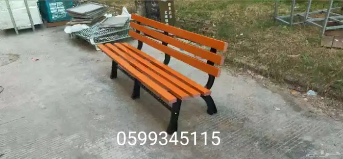 مقعد فناء خارجي من الحديد الزهر مع مسند ظهر مربع مع مسند ظه 10