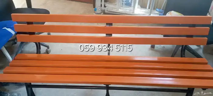 مقعد فناء خارجي من الحديد الزهر مع مسند ظهر مربع مع مسند ظه 6