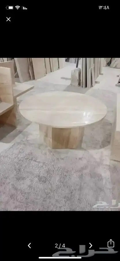 طاولات رخام ترفنتينو حسب طلب 2