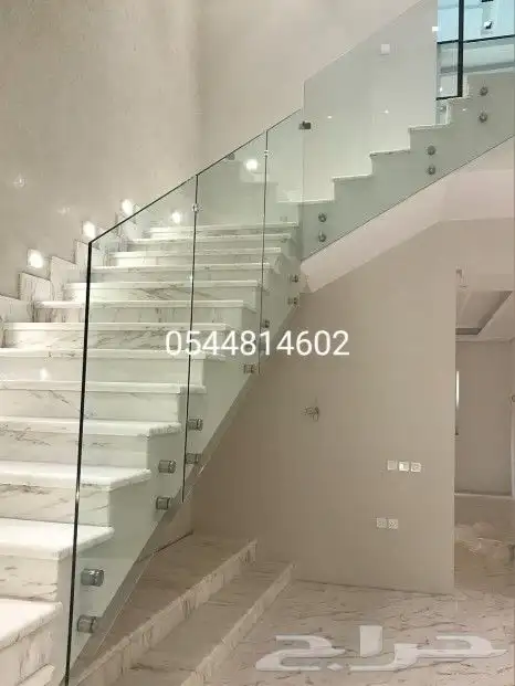 اعمال درابزين زجاج سكوريت 2