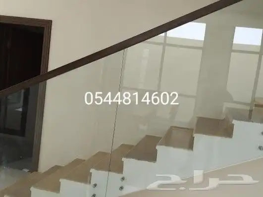 اعمال درابزين زجاج سكوريت 3