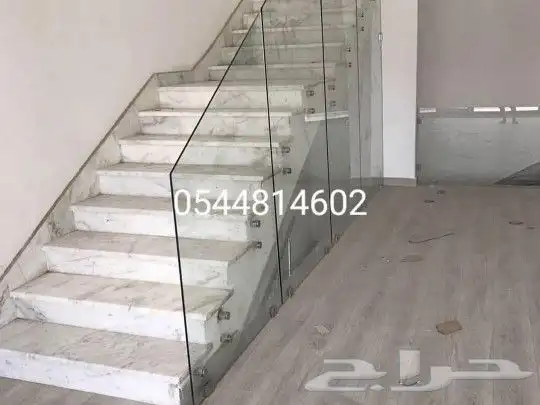اعمال درابزين زجاج سكوريت 4