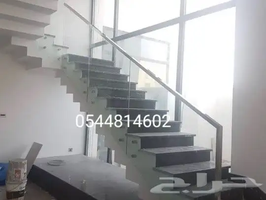 اعمال درابزين زجاج سكوريت 5