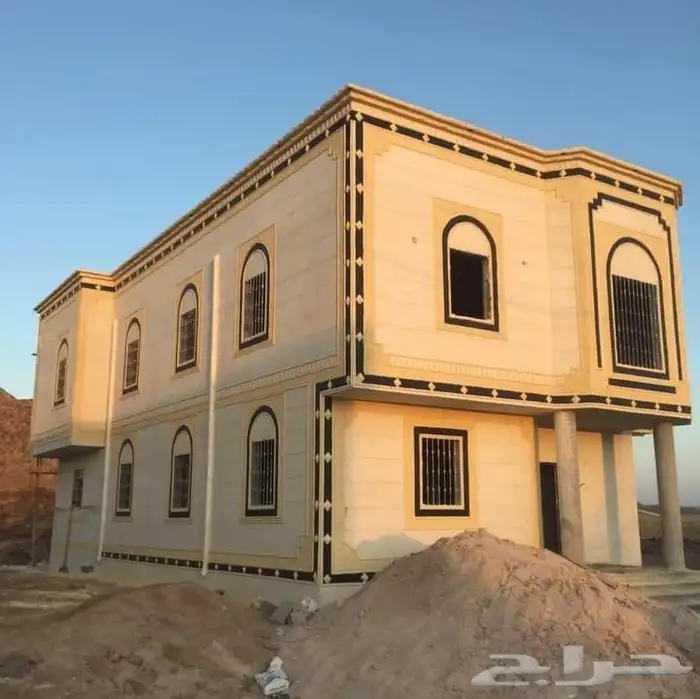ديكورات خارجيه سمنت البيض وبطحا الرياض لياسه ملونه جوال 0558 6