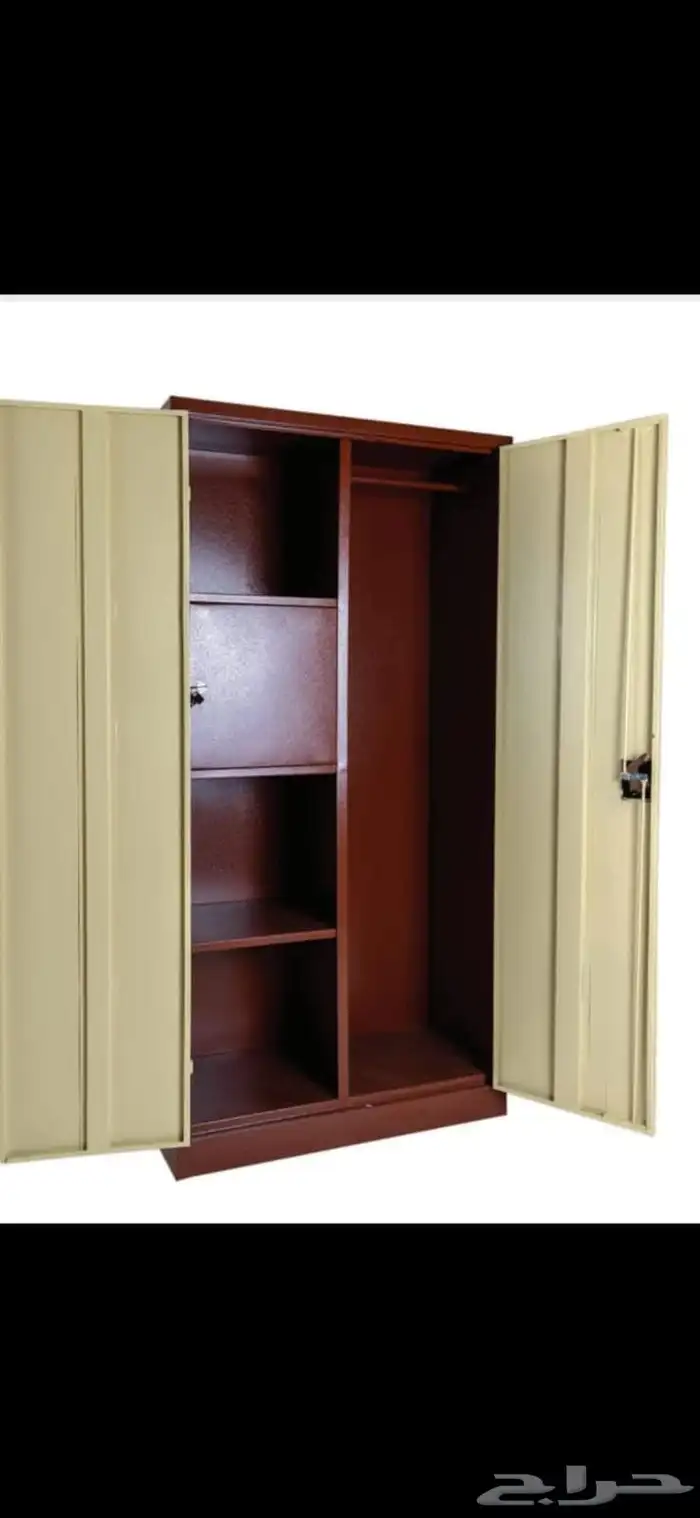 دولاب حديد ملابس بابين جديد 5