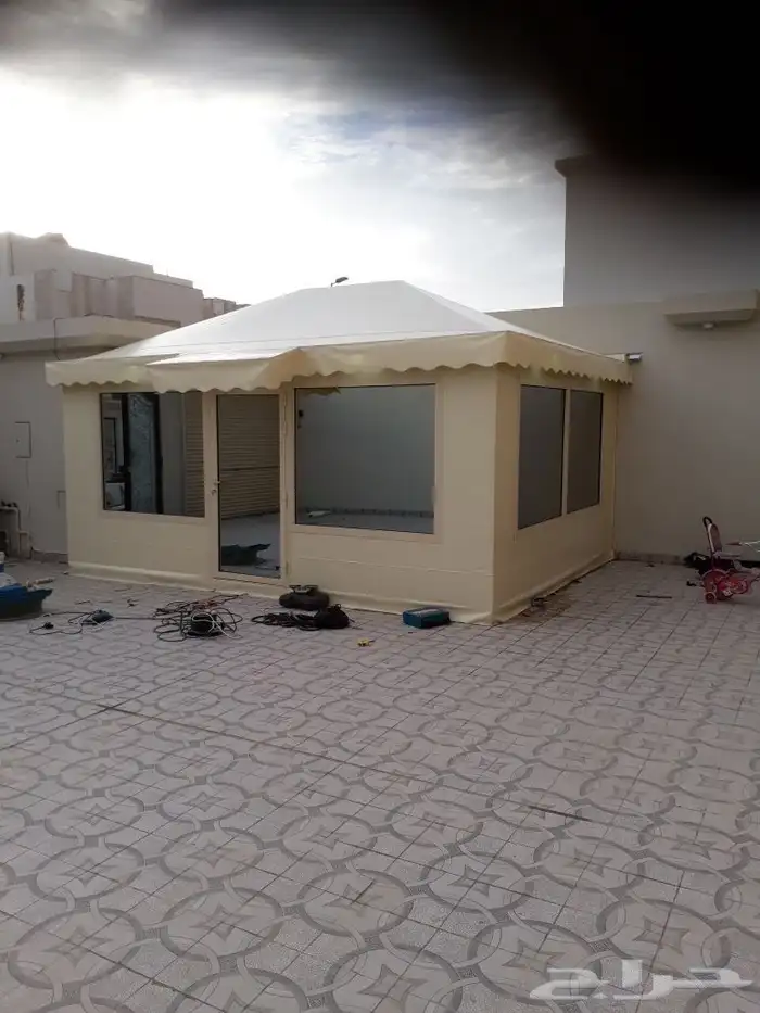 بناء مجالس خارجيه مظلات سيارة 2