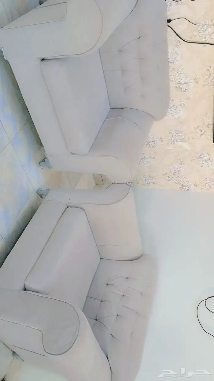 طقم كنب صالة اللون رصاصي 2