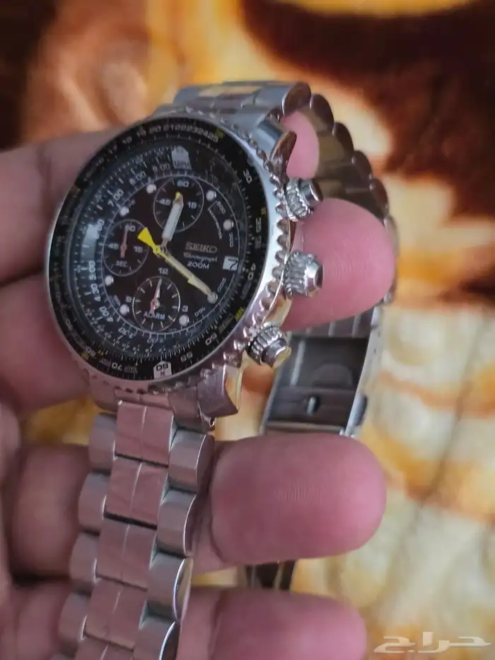 ساعه Seikoإنذار SNA411 موديل Chronograph 2