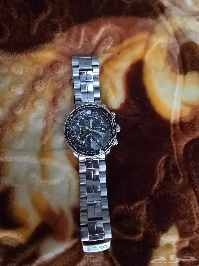 ساعه Seikoإنذار SNA411 موديل Chronograph 34
