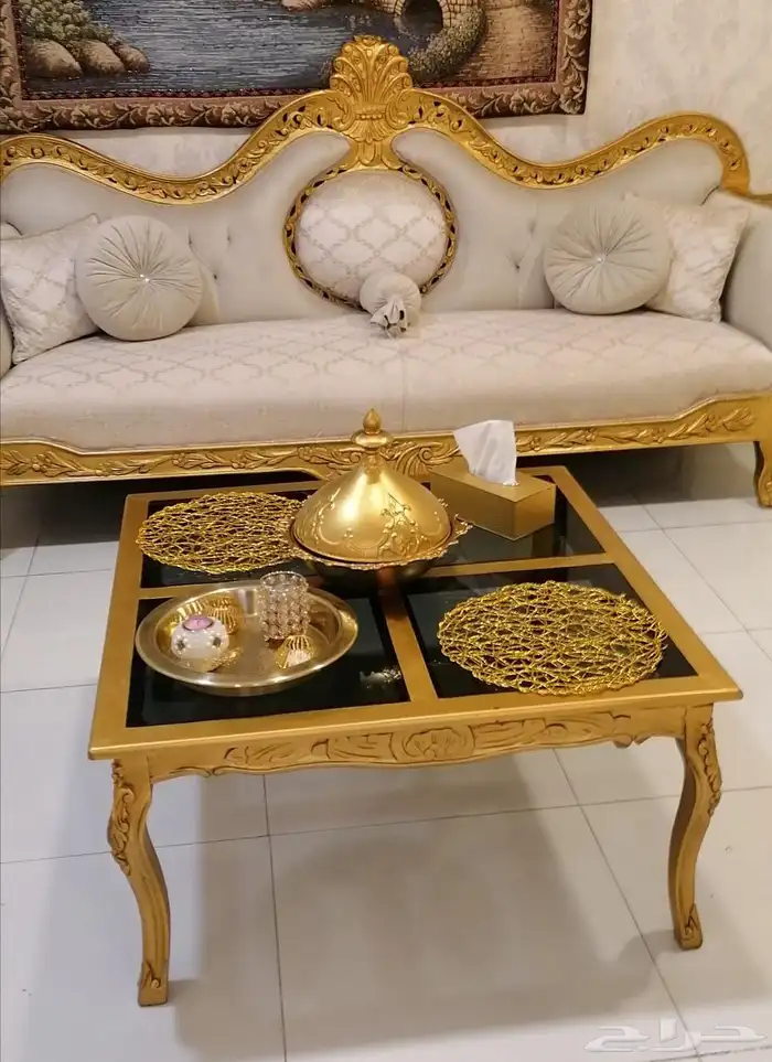 للبيع كنب خشب ملكي 4