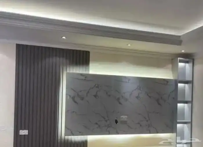 تركيب شاشة مع الشيبورد و أرقى انواع الديكور المنزلي 0