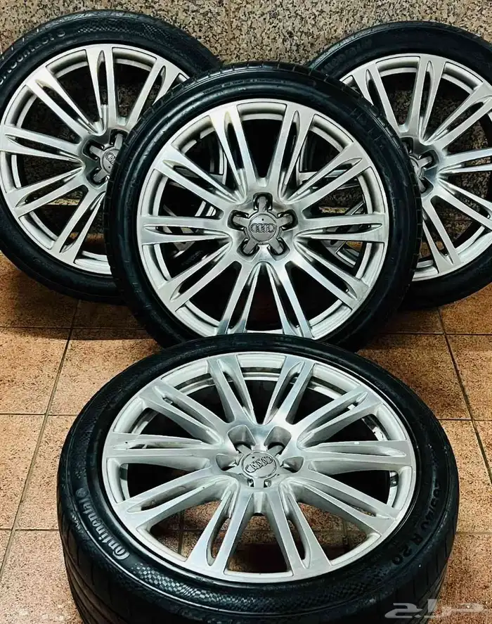 جنوط اودي 2016 A8 الشكل الفل مع كفرات نظيفه 2