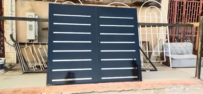 باب ليزر حديد دريشه المينوم باب المينوم باب خشب 5