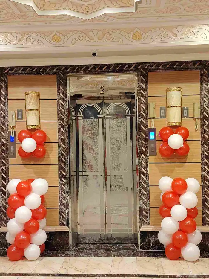 تنسيق قوس بلالين لليوم الوطني السعودي 4